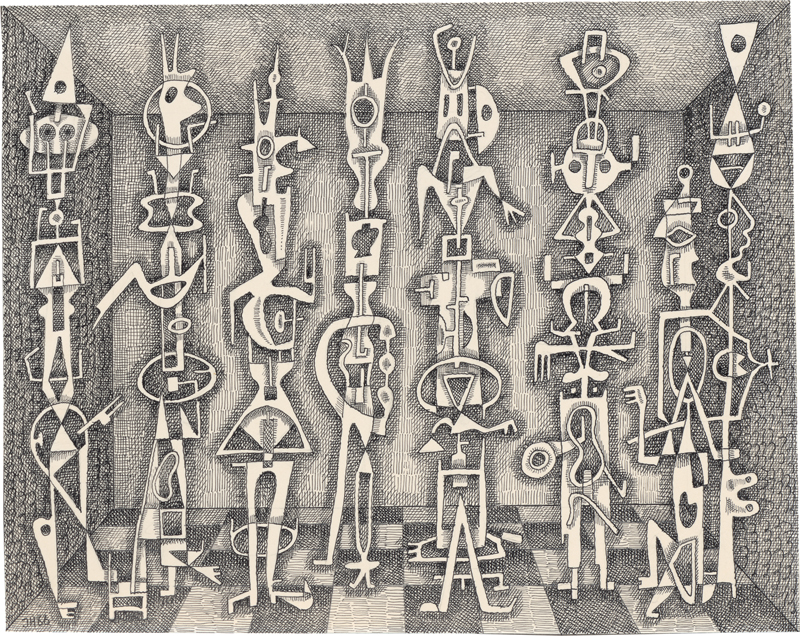 Lot 8245, Auction  128, Haklo, J., Figürliches