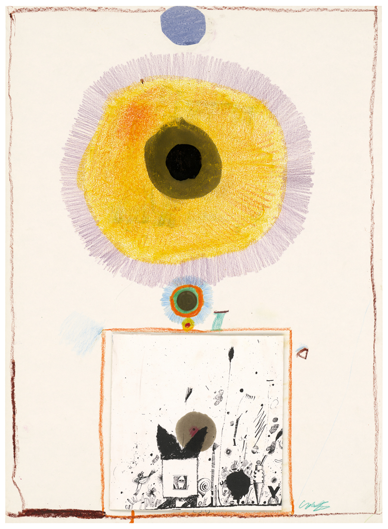 Lot 8306, Auction 128, Meckel, Christoph, Drei Zeichnungen mit Collage