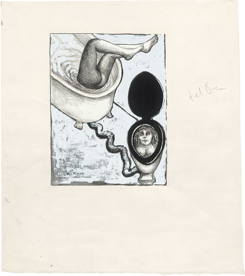 Lot 8371, Auction 128, Topor, Roland, L'eau du bain